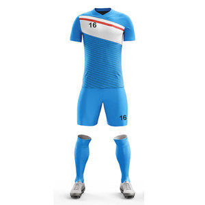 Tenue de basketball personnalisée couleur unie, service OEM, tailles enfant et junior, uniforme d'équipe de football en polyester/spandex compressif - Product Image 6