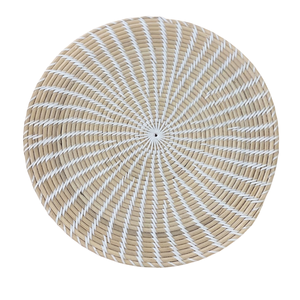 Luxury Wedding Rattan Placemat Hand-Woven <b>Round</b> <b>Table</b> <b>Mat</b> for Elegant Reception Rental Premium Quality Decor - Product Image 2