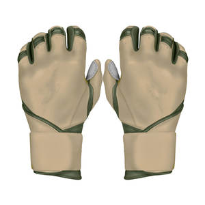 Guantes de Bateo de Béisbol Personalizados con Puño Largo, Guantes Deportivos de Cuero de Alta Calidad al por Mayor, Cómodos y Duraderos - Product Image 1