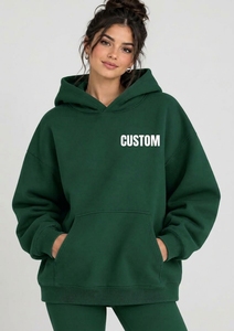 Compre Sudadera con Capucha Extra Grande Premium para Mujer, Sudadera Personalizada de Manga Larga, Conjunto Informal a Juego, Ropa Cómoda - Product Image 3