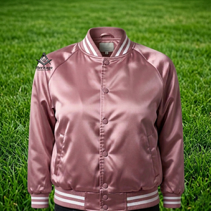 HMR Customized Alpha Kapa Sublimated Satin Embroidered <b>Quilted</b> Lightweight Breathable Varsity Jacket Sorority High Quality - Product Image 4