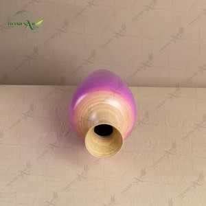 Jarrón Art Deco de Bambú Hecho a Mano - Decoración de Lujo Ecológica para Interiores Modernos y Celebraciones de Cumpleaños - Product Image 6