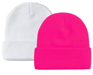 Bonnet en acrylique personnalisé unisexe, tricoté pour l'hiver, avec logo jacquard brodé, style streetwear, bonnet tendance tricoté à la machine - Product Image 2