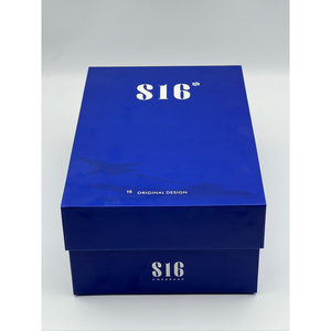 Boîte avec couvercle et base, avec votre propre logo, emballage de luxe biodégradable, logo en feuille d'aluminium, estampage à chaud, fabrication artisanale personnalisée - Product Image 2