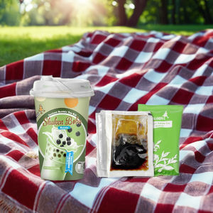 Mezcla de Té con Leche y Burbujas de Matcha Orgánico, Juego de 3 Tazas - Product Image 2