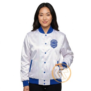 Chaqueta Universitaria Zeta Phi Beta Personalizada de Alta Calidad GREEK TREASURES, Transpirable, de Satén, con Letras Bordadas del Escudo de la Hermandad - Product Image 2