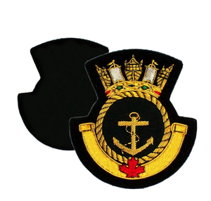 Insignia Bordada con Hilo Dorado de Lujo, Diseño OEM, Hecha a Mano, Ecológica, Libre de Níquel, Último Modelo - Product Image 4