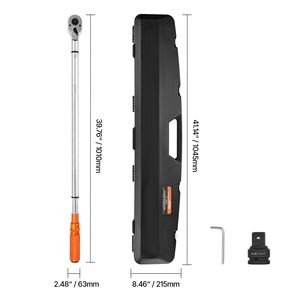 Set Chiave Dinamometrica a Scatto Bidirezionale da 3/4 Pollici, Gamma 100-600 Lbf ft / 136-814 N.m, Strumento per Riparazione Auto con 48 Denti - Product Image 6