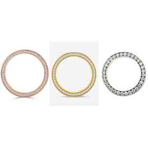 Bisel de Reloj de Acero Inoxidable de Lujo con Cristales Brillantes Estilo Diamante, Personalizable, Ligero, Piezas de Repuesto - Product Image 4