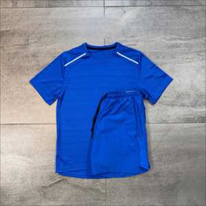 Conjunto Deportivo de 2 Piezas para Hombre, Camiseta y Pantalones Cortos Miller de Secado Rápido, Transpirables y Elásticos, para Correr, Gimnasio, Entrenamiento, Fitness, Verano, 100% - Product Image 2