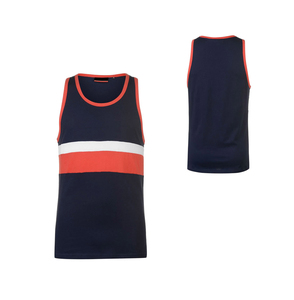 Débardeur Homme Tricoté Respirant à Col Rond Style Décontracté Color Block Bleu Marine Blanc – Meilleures Ventes - Product Image 6