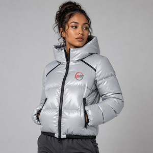 Veste matelassée pour femme, best-seller, vêtements décontractés d'hiver, légère, en coton, imperméable, coupe-vent, veste matelassée écologique pour femme - Product Image 1