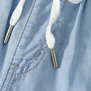 High Quality Breathable Women's Shorts Custom Color 100% Cotton Sporty <b>Elastic</b> Waist Wholesale Price - Product Image 5
