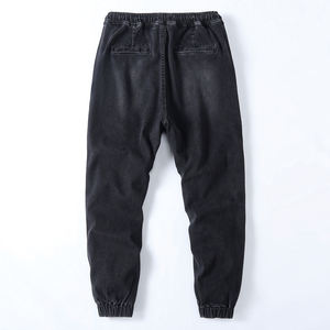 Joggers Cargo en Jean Homme Multi-Poches Coupe Slim Streetwear Brodés avec Cordon de Serrage Faible MOQ – Vente Chaude - Product Image 4