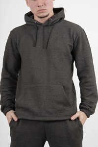 Advanced Hooded Casual Pullover Tracksuit <b>Set</b> with Solid Pattern Eco-Friendly & Windproof Fleece Lining-FITSALE LLC - Product Image 3