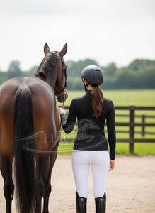 เสื้อเบสเลเยอร์ป้องกันรังสียูวีสำหรับขี่ม้าสำหรับผู้หญิง เสื้อฝึกขี่ม้า เสื้อผ้าสำหรับกีฬาขี่ม้า เสื้อผ้าสำหรับฤดูร้อน เสื้อขี่ม้า - Product Image 6