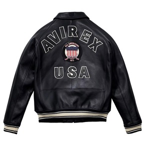 2026 Avirex Red PU Leather Bomber <b>Jacket</b> Men Moto Style Embroidered Patch Front Zipper Turn-down Collar Autumn Wear Men's <b>Jacket</b> - Product Image 6