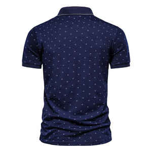 เสื้อโปโลผู้ชายคุณภาพสูง ผ้าฝ้าย ทรงเข้ารูป นุ่มสบาย แฟชั่นฤดูร้อน สตรีทแวร์ เรียบง่าย ปักโลโก้ได้ เสื้อผ้าดีไซน์เนอร์ชาย - Product Image 6