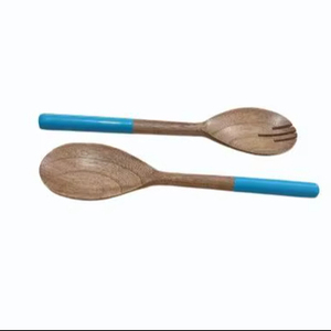 Cuchara de Cocina de Madera de Acacia Natural, Utensilios de Cocina Resistentes al Calor |   Cuchara de Madera Ecológica y Sostenible |   OEM Personalizado - Product Image 1