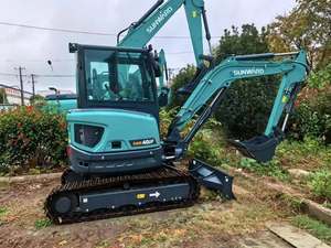 Mini-excavatrice Sunward, petite pelle sur chenilles, chenilles en caoutchouc, équipement de construction hydraulique, travaux lourds de terrassement, godet de 1,15 m - Product Image 3