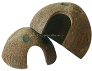 Demi-coquille de noix de coco écologique pour se cacher et se protéger des températures Idéal pour les petits animaux de compagnie Reptiles Amphibiens - Product Image 5