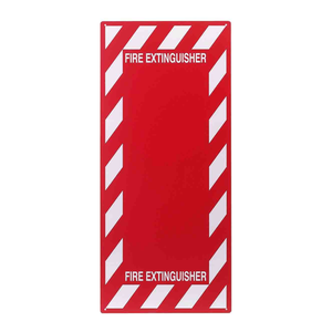 Placa de señalización para extintor de incendios Brady: Señalización de pared duradera para instalaciones interiores y exteriores - Product Image 2