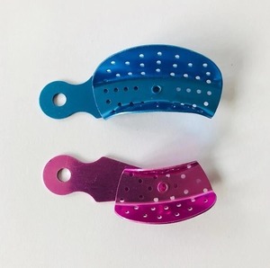 Juego de Bandejas para Impresiones Dentales Superior e Inferior S M L, Múltiples Colores, Bandeja Manual de Plástico para Dientes, Herramienta de Odontología, Material de Laboratorio CE - Product Image 1