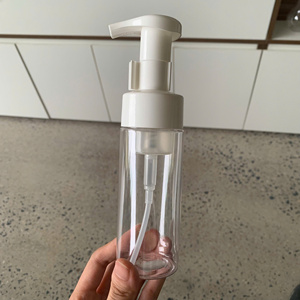 Bouteille à pompe moussante de 150ml Distributeur de mousse plastique PET transparent pour nettoyant pour le visage, lavage à la main, emballage de soins de la peau - Product Image 1