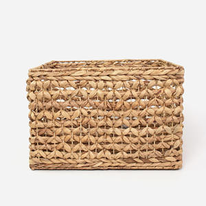 ตะกร้าจัดระเบียบจากผักตบชวา ขายดี ตะกร้าสานมือสำหรับจัดเก็บในตู้เสื้อผ้าและลิ้นชัก - Product Image 5