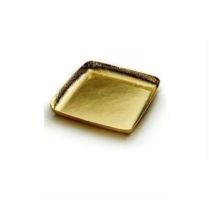 Bandeja Redonda de Metal para Postres, Bandeja Especial de Metal para el Ramadán, Portavasos de Metal para Café y Té, Bandeja de Metal para Servir Alimentos, Frutas y Verduras, Bandejas Decorativas - Product Image 2