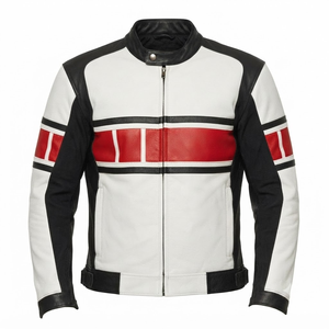 Ramaha MotoCP <b>Racing</b> <b>Jacket</b>/Chaqueta Stylish Leather Riding Gear Protection Level 2 CE Certified - Product Image 1