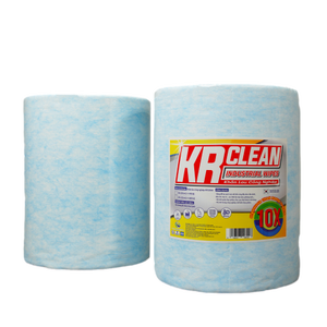 Rouleau de chiffons de nettoyage en tissu non tissé uni écologique fabriqué au Vietnam, 30x30cm, 90 GSM, pour machines industrielles, ateliers et usines - Product Image 1