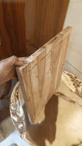 Tabla de cortar de madera de acacia grande, tabla de cortar de cocina pulida con artesanías de madera resistentes al jugo, cajas de madera, letreros de pared - Product Image 5