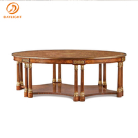 Apartemen Italia furnitur ruang tamu kayu Solid klasik mebel antik Eropa meja kopi mewah yang dapat disesuaikan Prancis
