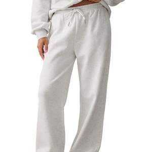 Pantalones Deportivos Anchos para Mujer, Cintura Alta, Corte Holgado, con Cordón Ajustable, Casuales, para Descansar, con Logotipo Personalizado, OEM, Venta al Por Mayor - Product Image 3