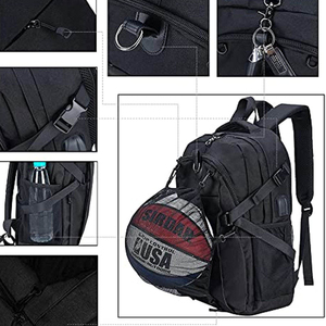 Mochila Plegable Impermeable Ecológica de Microfibra Suave Personalizada para Baloncesto, Fútbol, Voleibol, Entrenamiento Deportivo - 30-40L Grande - Product Image 3