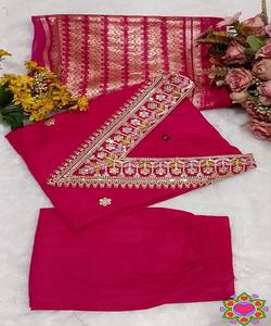 ชุดเสื้อผ้าฝ้ายปักลายแฟนซีพร้อมผ้าคลุมไหล่ สไตล์หรูหราสำหรับงานเทศกาล มีสินค้าพร้อมส่ง ราคาขายส่ง หลายสี - Product Image 4