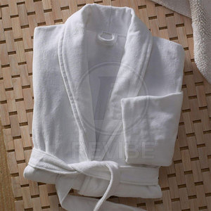 Peignoir de luxe pour femme en tissu peluche 100 % coton, élégant, léger, à manches longues, pour la maison, été, automne, printemps - Product Image 5