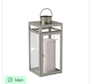 Modern Black Metal <b>Lantern</b> Candle Holder Glass <b>Tealight</b> Decor Elegant Home Centerpiece Accent Design Piece - Product Image 6