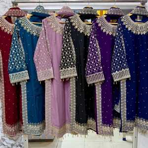 New chiffon plazo Original 3 <b>pc</b> <b>set</b> eid collection - Product Image 1