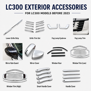 ฝาครอบช่องระบายอากาศด้านหลังคาร์บอนไฟเบอร์ระดับพรีเมียมสำหรับ LC300 2022-2024 อุปกรณ์ตกแต่งภายใน - Product Image 6