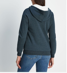 Sweat-shirt à capuche confortable en molleton de coton, personnalisé, pull-over uni, couleur unie, manches longues, sweat-shirt pour femme - Product Image 2