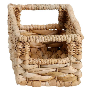 Water Hyacinth Rectangle Storage Basket Handmade Storage Basket Wholesale Eco-friendly - Product Image 4