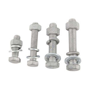 สลักเกลียวเหล็กกล้าคาร์บอนความแข็งแรงสูง เกรด 10.9 12.9 ชุบกัลวาไนซ์แบบจุ่มร้อน มาตรฐาน DIN/ISO AERCE EXIM อุปกรณ์ยึดติดสำหรับอุตสาหกรรม - Product Image 2