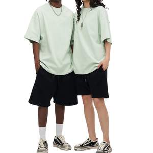 Nouvelle Tendance Vente en Gros Chemise Homme Oversize 100% Polyester Manches Courtes Épaules Tombantes Hip Hop Streetwear Personnalisé de Haute Qualité - Product Image 3