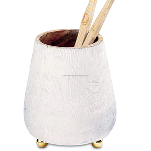 Trendy 2024 <b>Wooden</b> Printed Essentials Utensils Holder for <b>Spoon</b>, Fork, Spatulas <b>Wooden</b> Cutlery Holder High Quality Kitchen - Product Image 3