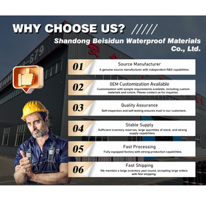 Membrana <span class=keywords><strong>Impermeable</strong></span> de Grado Industrial, Lámina Compuesta de PE/PP Resistente a los Rayos UV para Impermeabilización de Baños y Renovación de Construcción - Product Image 6