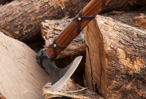 Hacha Vikinga Ragnarok Hecha a Mano, Forjada a Mano, con Mango de Madera de Palisandro, Hacha de Supervivencia, Hacha de Caza - Product Image 5