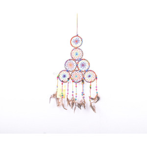 Attrape-rêves triangle arc-en-ciel - Product Image 1