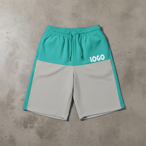 Shorts de sport décontractés pour hommes, personnalisés, écologiques, légers, en tissu micro-extensible respirant, coupe ample - Product Image 1